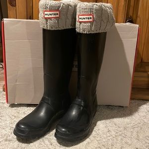 Black Hunter Boots Tall